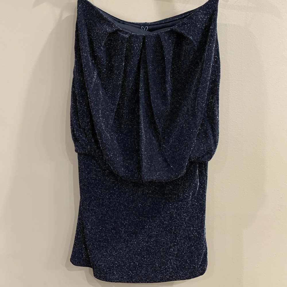 Black Strapless Short Dress